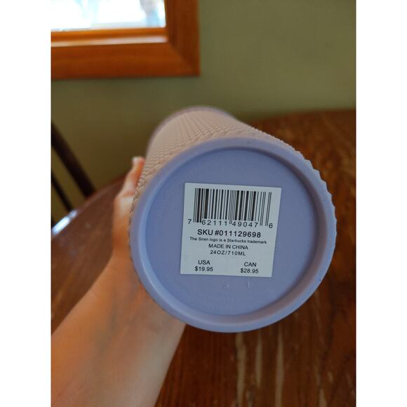 STARBUCKS 3 Piece Bundle Lavender Studded Tumbler Mug Black Cup Drinkware Lot - Picture 4 of 15